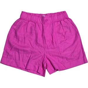 LOFT High Rise‎ Short Women's  Pink Linen Blend Shorts Size XS